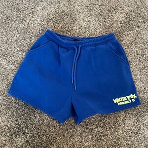 White Fox Boutique Blue Sweat Shorts